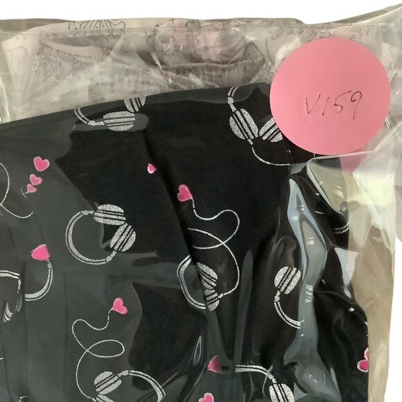 Gap Kids Girls Black Leggings Headphones Hearts Print XXL 14-16 Cotton Blend NWT - Picture 8 of 8